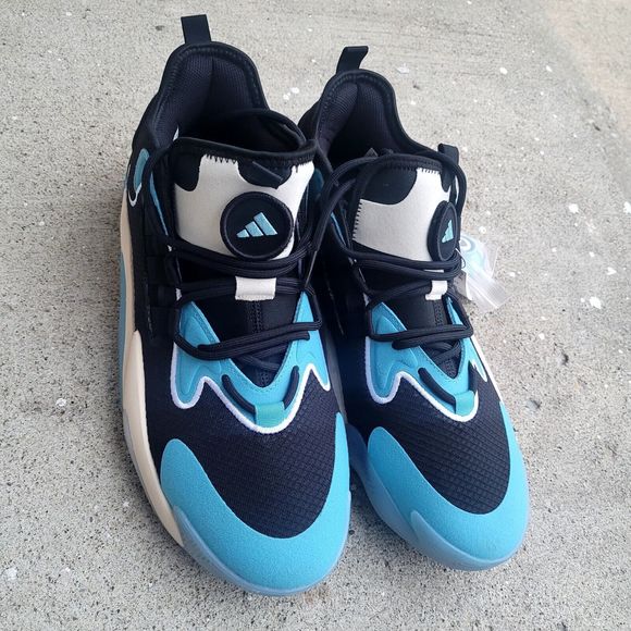 Adidas BYW Select Men’s Sneaker Basketball Shoe Athletic Trainers Black and blue main image 5